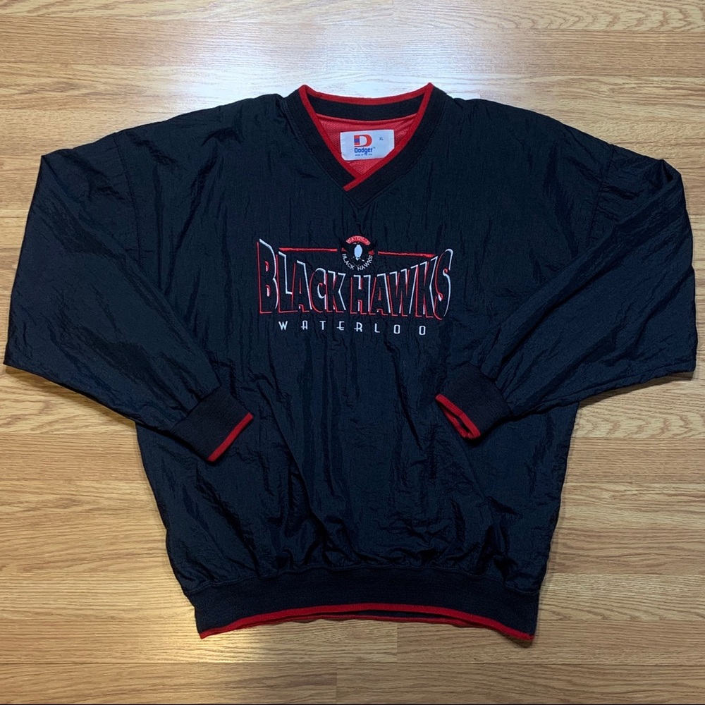 Vintage Waterloo Blackhawks USHL Hockey Jacket
